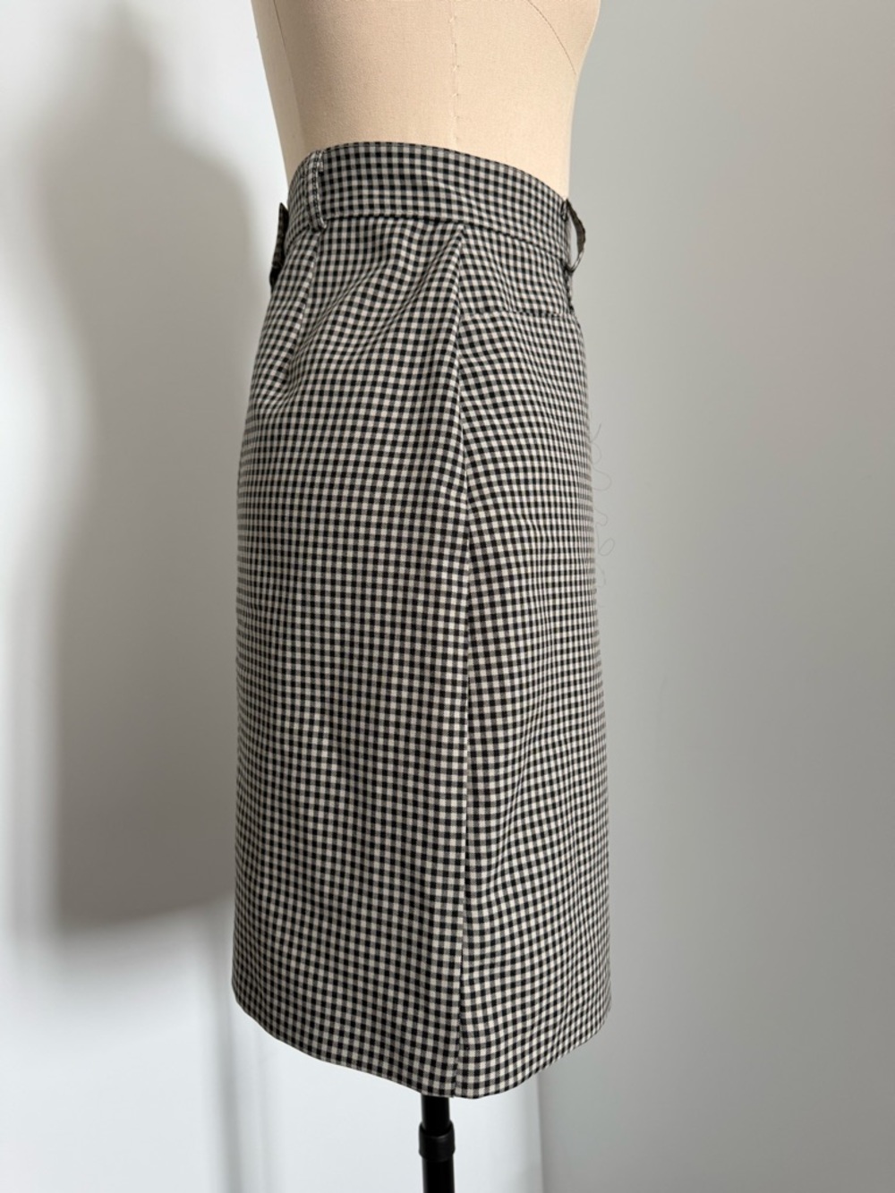Vintage Checkered Gingham Skirt - Picture 3 of 15